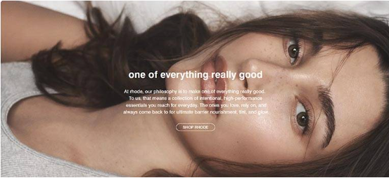 Rhode Skin‌ – high-performance skincare brand shopping website